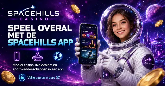 SpaceHills Casino App banner